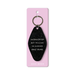 Ohh Deer black glitter keyring with the quote Introverted but willing to discuss true crime