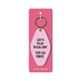 Ohh Deer pale pink keyring with the quote Let’s Play Fuck Off
