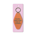Ohh Deer orange keyring with the quote My hobbies include avoiding people and overthinking