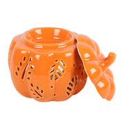Orange Autumn Leaves Pumpkin Oil Burner - Something Different Gift Shop