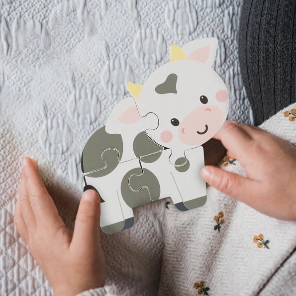 Orange Tree Toys - Cow Wooden Puzzle - Something Different Gift Shop