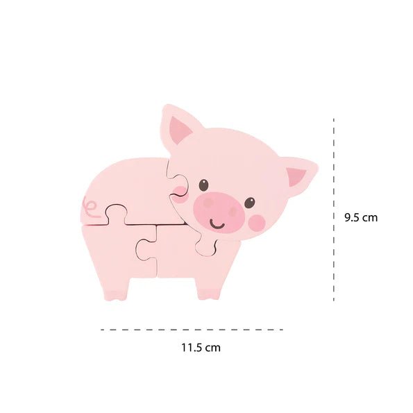 Orange Tree Toys - Pig Wooden Puzzle - Something Different Gift Shop