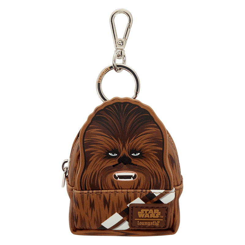 Loungefly Star Wars Chewbacca mini backpack bag charm with brown fur design