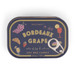 Paddywax Bistro Bordeaux Grape soy wax candle tin lid with illustrated grape design
