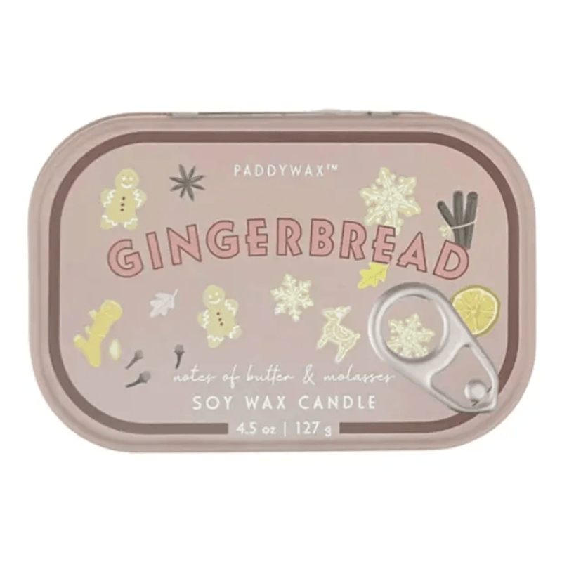 Paddywax Bistro Gingerbread 127g soy wax tin candle