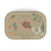 Paddywax Bistro Heirloom Tomato soy wax candle tin lid with illustrated tomato design