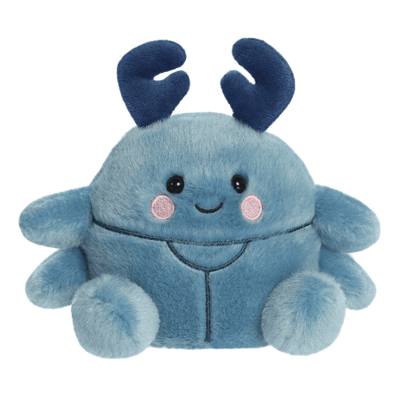Palm Pals Agatha Beetle 13cm blue plush soft toy front view