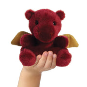 Palm Pals Aidan Dragon Soft Toy – Red Plushie - Something Different Gift Shop