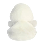 Back view of Palm Pals Alina Swan plushie showing white body shape