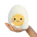 Cute Palm Pals Bobby Egg plush toy sitting in a hand

