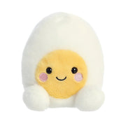 Palm Pals Bobby Egg Soft Toy with yellow yolk face and blush cheeks

