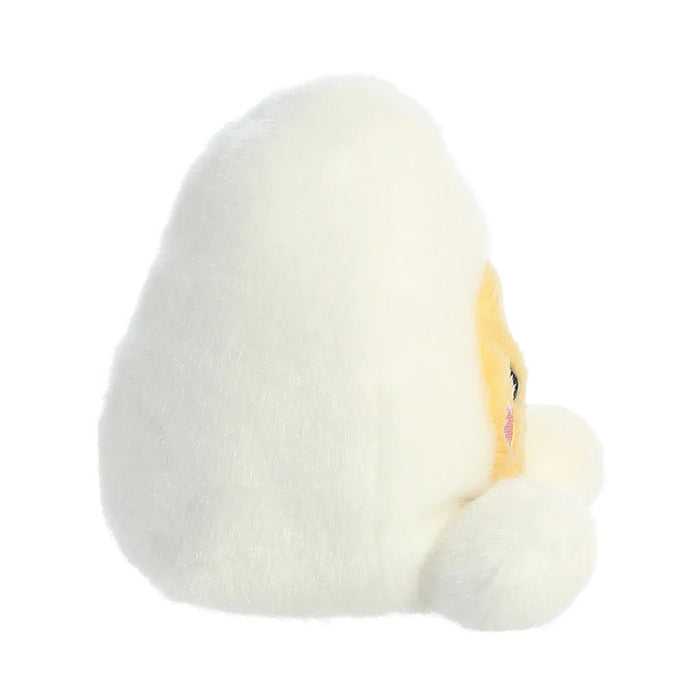 Side view of the Palm Pals Bobby Egg plush toy

