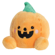 Left profile of Carver Palm Pals plush toy with Halloween theme

