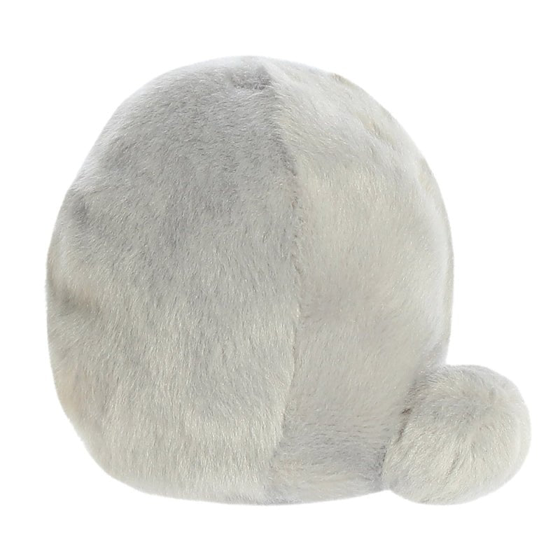 Side profile of Celene Moon Palm Pals plush with round shape and paw
