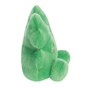 Side view of Palm Pals Chance Clover plush toy sitting pose