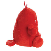Palm Pals Clawford Lobster bean-filled plush toy in red, side profile sitting on white background