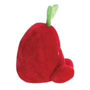 Side view of Palm Pals Cordial Cherry plush toy showing leaf detail