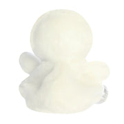 Back view of Palm Pals Cosmo Astronaut plush toy showing rounded white body