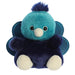 Palm Pals Elton Peacock plush toy front view with teal head and navy body