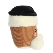 Palm Pals Essie Coffee Cup bean-filled plush toy in coffee cup shape, side profile on white background