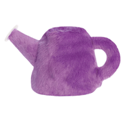 Back view of Palm Pals Flo purple watering can plush soft toy