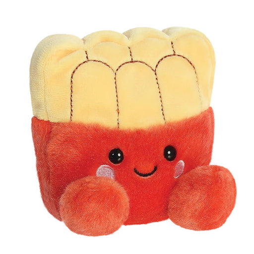 Angled view of Palm Pals Frenchy Fries plush toy by Aurora