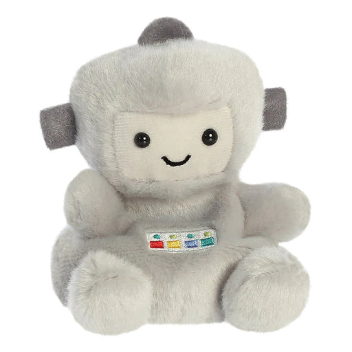 Palm Pals Gadget Robot plushie close front showing colourful control panel detail