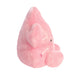 Side view of Palm Pals Hana Cherry Blossom plush toy sitting pose
