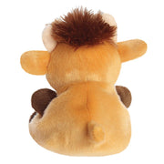 Back view of Palm Pals Hubert Highland Cow plush toy