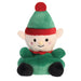 Palm Pals Jolly Elf plush toy, 13cm, green hat with red trim and black boots
