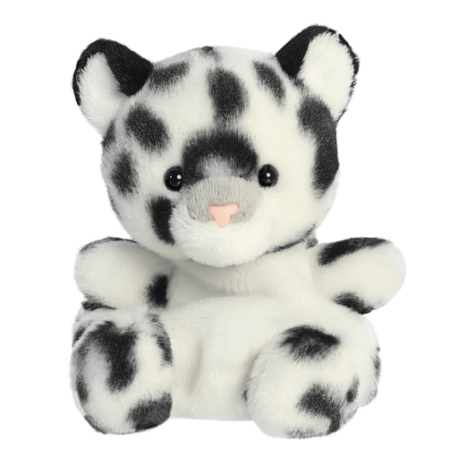 Palm Pals Kaia Snow Leopard 13cm soft toy front view
