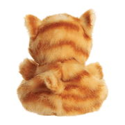 Back view of Palm Pals Meow Kitty orange striped cat soft toy
