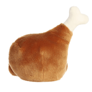 Back view of Palm Pals Mila Drumstick brown food plush soft toy
