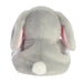 Back view of Palm Pals Pebbles Bunny plushie showing bunny tail and floppy ears
