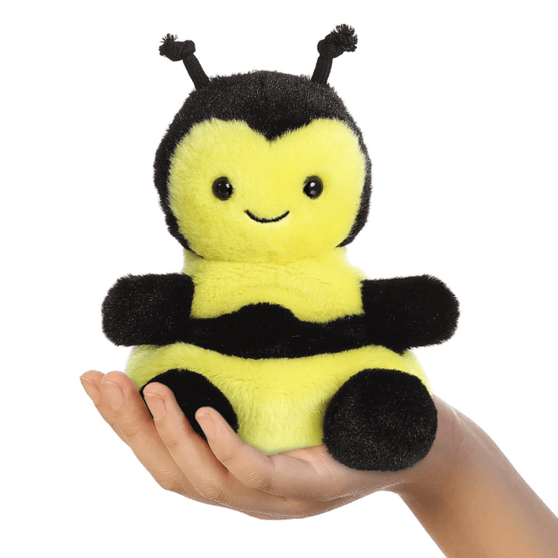 Palm Pals Queenie Bee 13cm soft toy held in hand