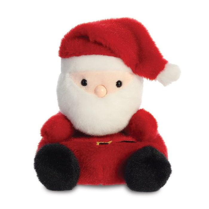 Palm Pals Santa Claus plush toy, 13cm, red hat, white beard and black boots