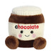 Palm Pals Silky Chocolate Spread plush toy front view with embroidered label