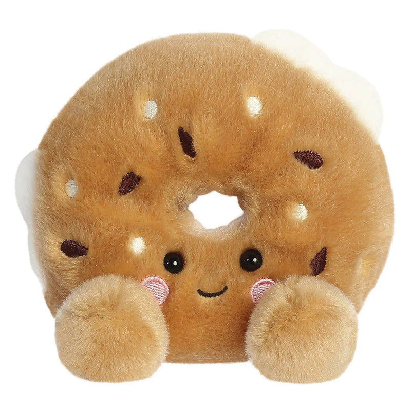 Palm Pals Soft Toy - Tony Everything Bagel - Something Different Gift Shop