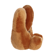 Side view of Palm Pals Twist Pretzel food-inspired plush toy
