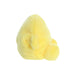 Side view of Palm Pals Yuzu Lemon plush toy showing rounded shape
