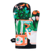 Reverse of Blue Q Parsley Sage Rosemary & Fuck Off oven mitt with colourful garden print