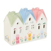 Pastel House Incense Cone Burner and Tealight Holder - Something Different Gift Shop