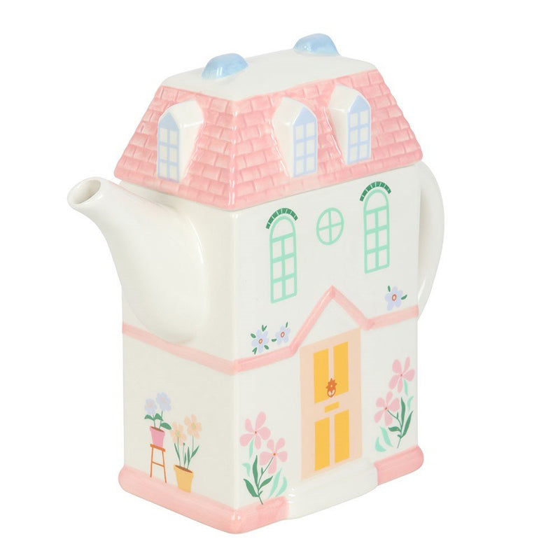 Pastel House Shaped Teapot - Something Different Gift Shop