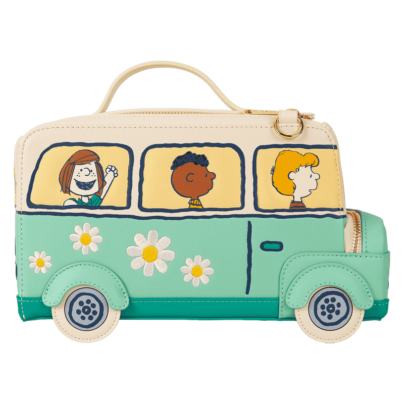 Peanuts Gang Road Trip Bus Light Up Figural Crossbody Bag - Something Different Gift Shop