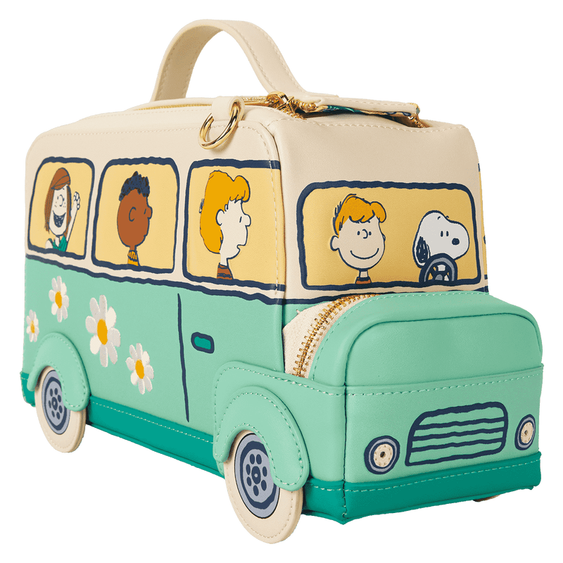 Peanuts Gang Road Trip Bus Light Up Figural Crossbody Bag - Something Different Gift Shop