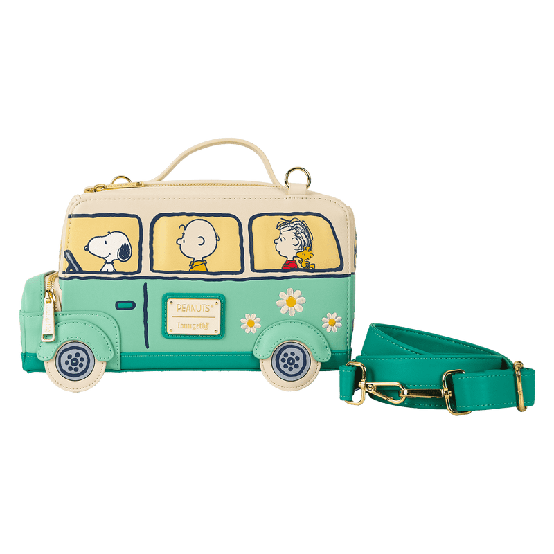 Peanuts Gang Road Trip Bus Light Up Figural Crossbody Bag - Something Different Gift Shop