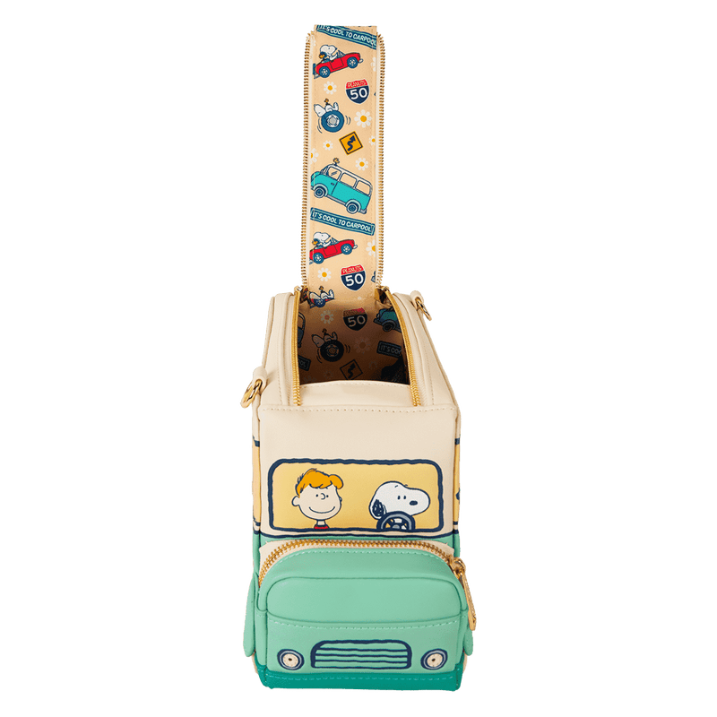 Peanuts Gang Road Trip Bus Light Up Figural Crossbody Bag - Something Different Gift Shop
