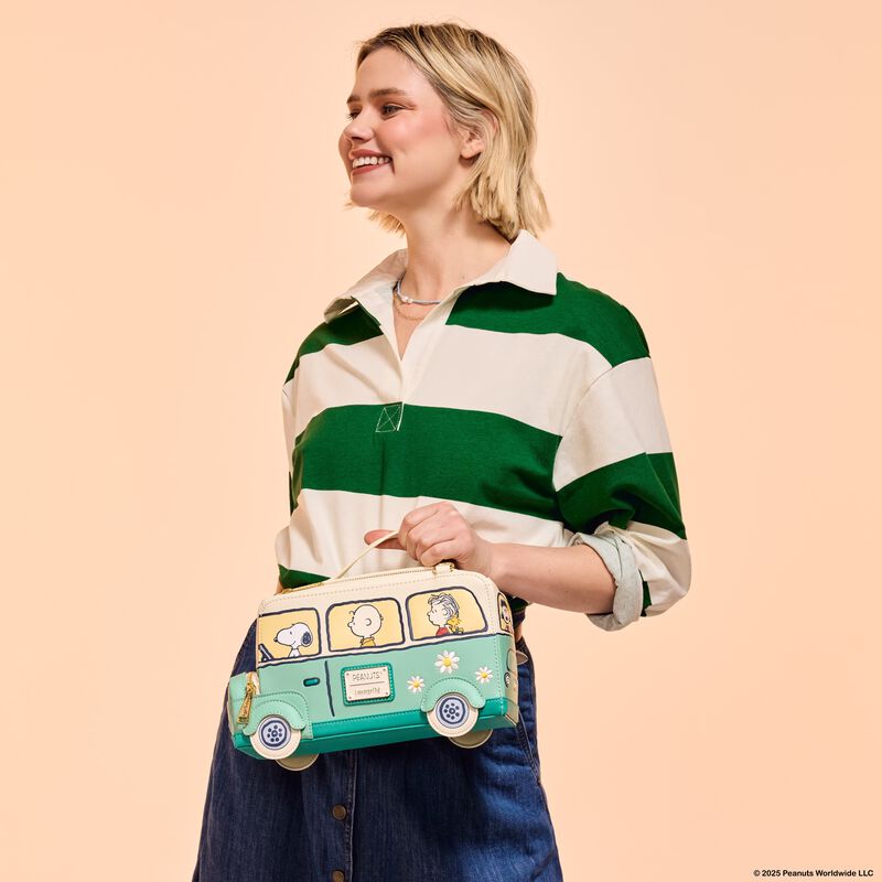 Peanuts Gang Road Trip Bus Light Up Figural Crossbody Bag - Something Different Gift Shop