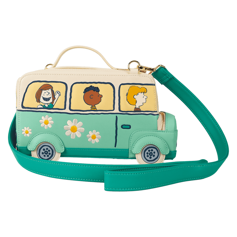 Peanuts Gang Road Trip Bus Light Up Figural Crossbody Bag - Something Different Gift Shop