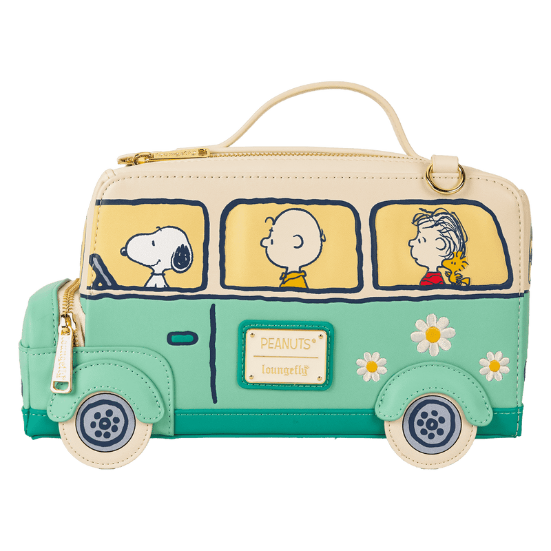 Peanuts Gang Road Trip Bus Light Up Figural Crossbody Bag - Something Different Gift Shop